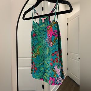 Lilly Pulitzer Dusk silk tank xs